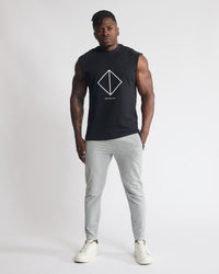 CUT OFF BLACK (NEVERHOME LOGO) Slim fit