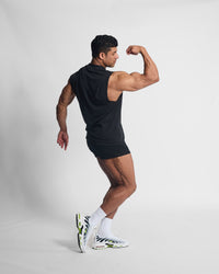 CUT OFF BLACK (NEVERHOME LOGO) Slim fit