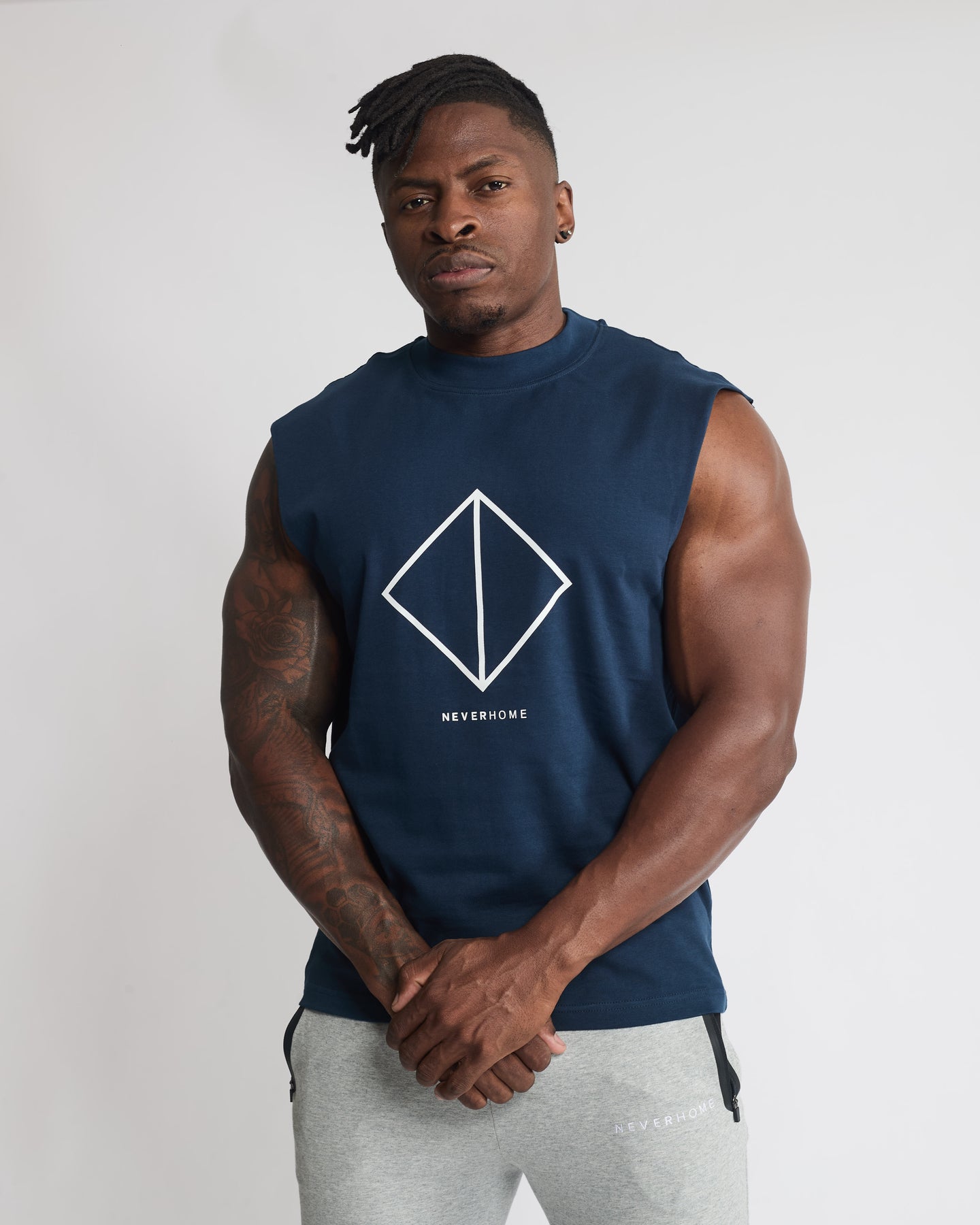 CUT OFF NAVY (DIAMOND LOGO) Slim fit