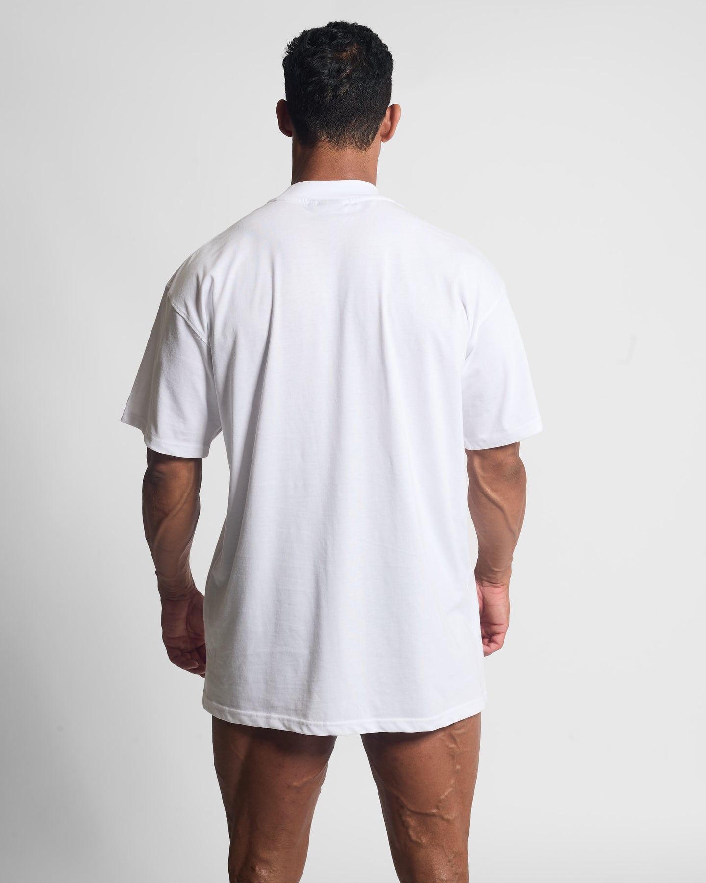 NEVERHOME ULTRA OVERSIZE SHIRT WHITE - (NEVERHOME LOGO)