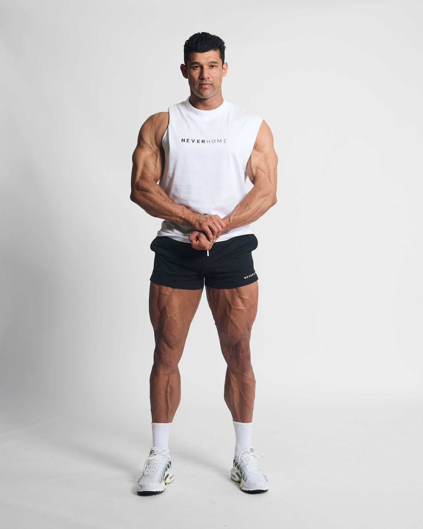 CUT OFF WHITE (NEVERHOME Logo) Slim fit