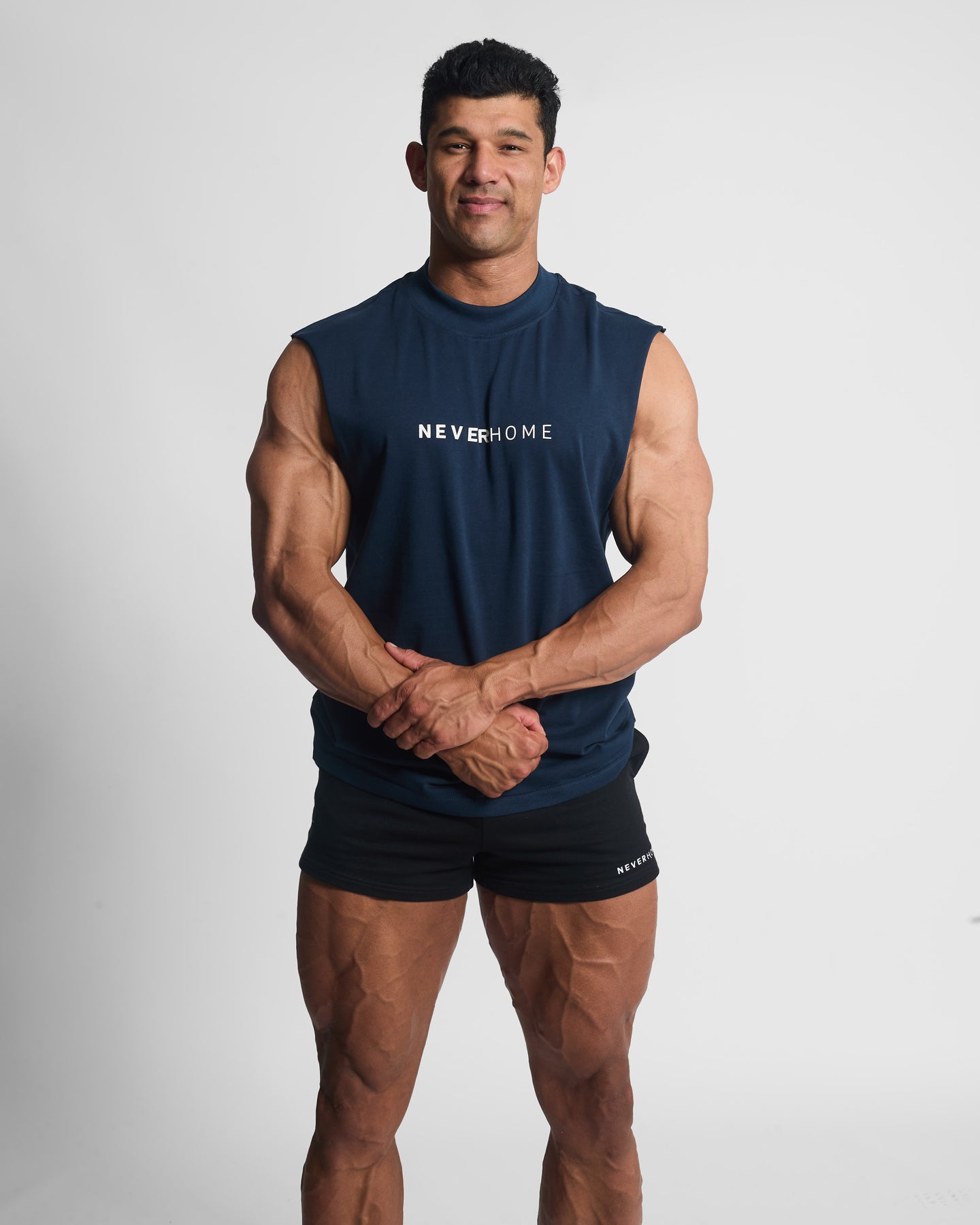 CUT OFF NAVY -  (NEVERHOME LOGO) Slim fit