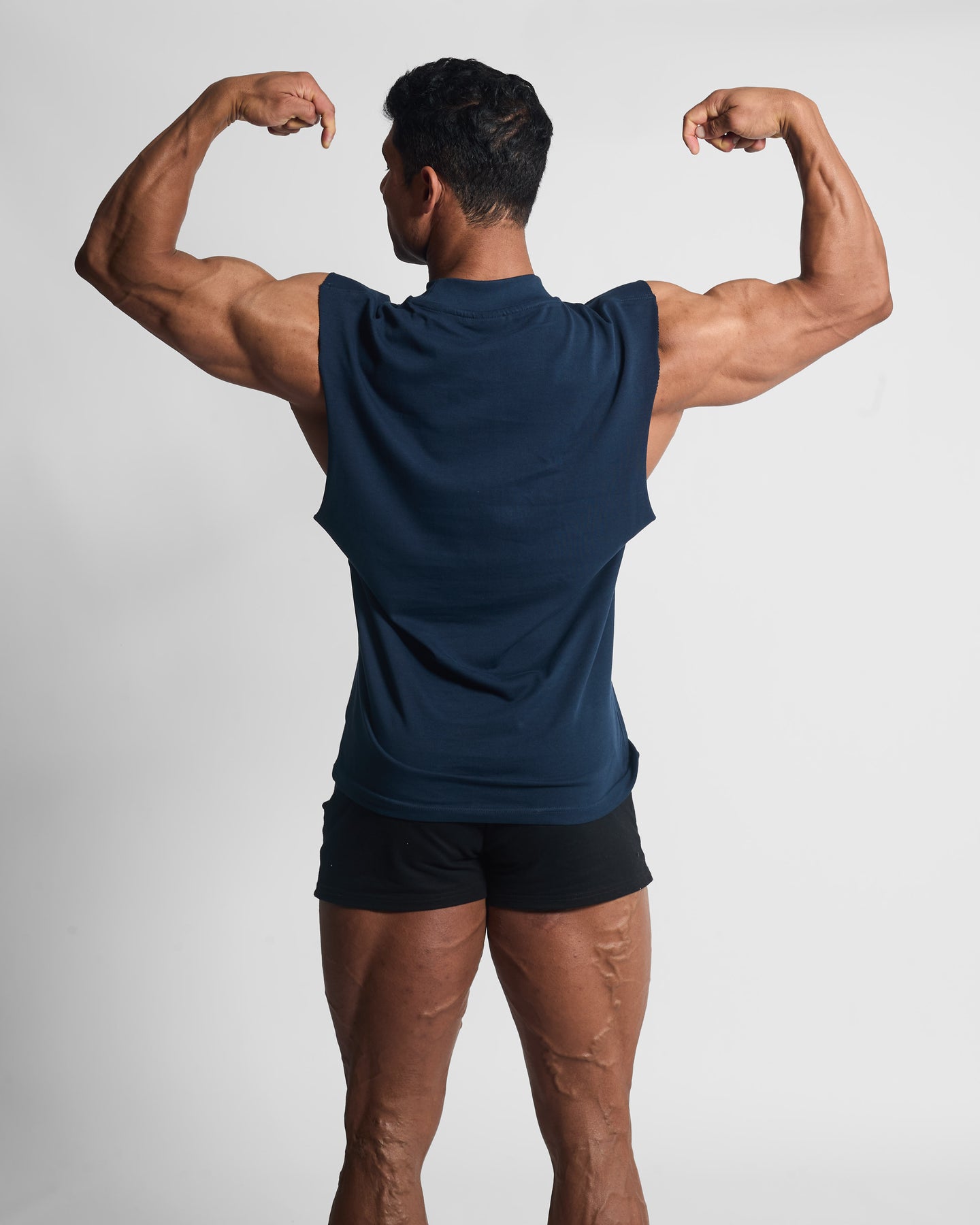 CUT OFF NAVY -  (NEVERHOME LOGO) Slim fit