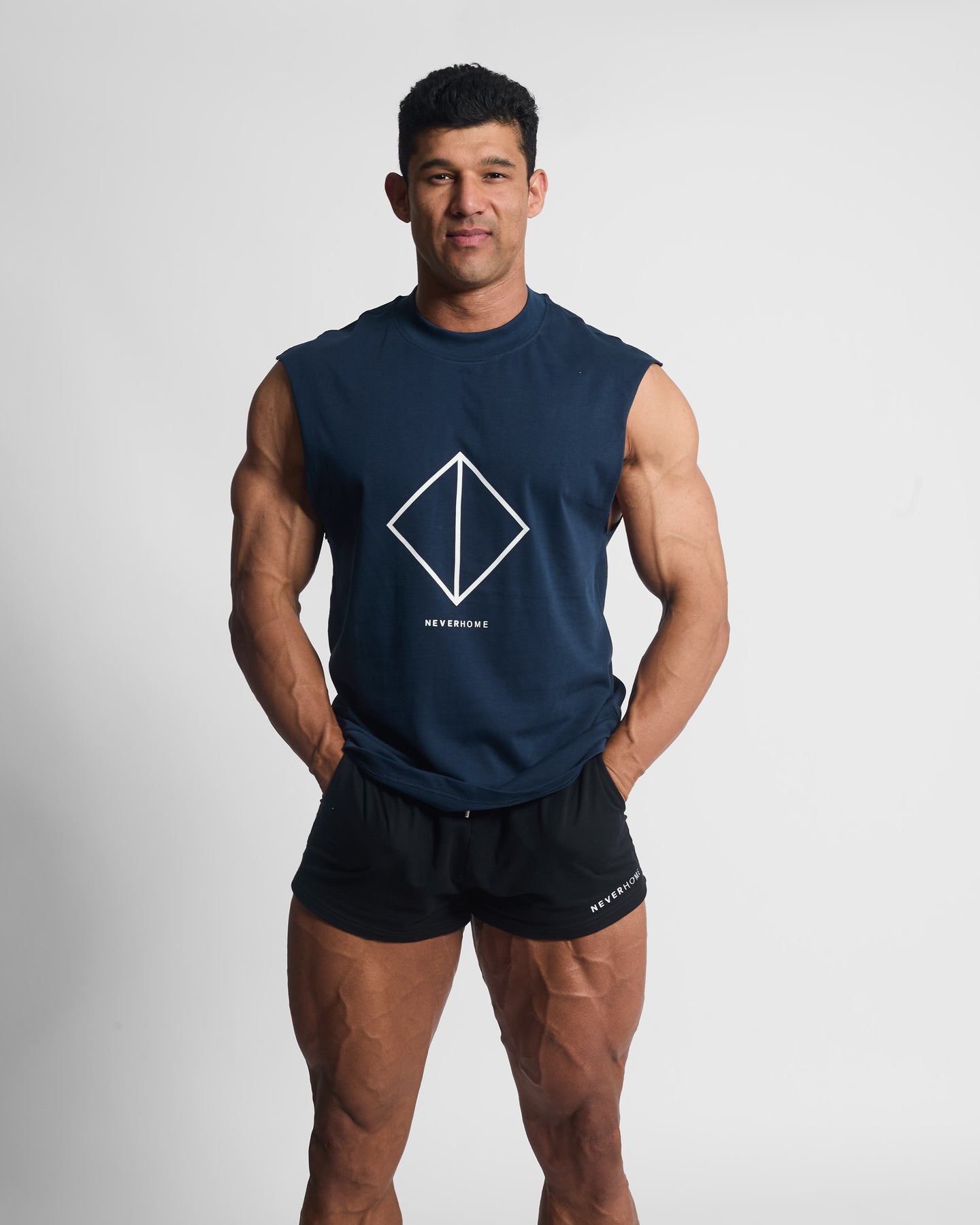 CUT OFF NAVY (DIAMOND LOGO) Slim fit