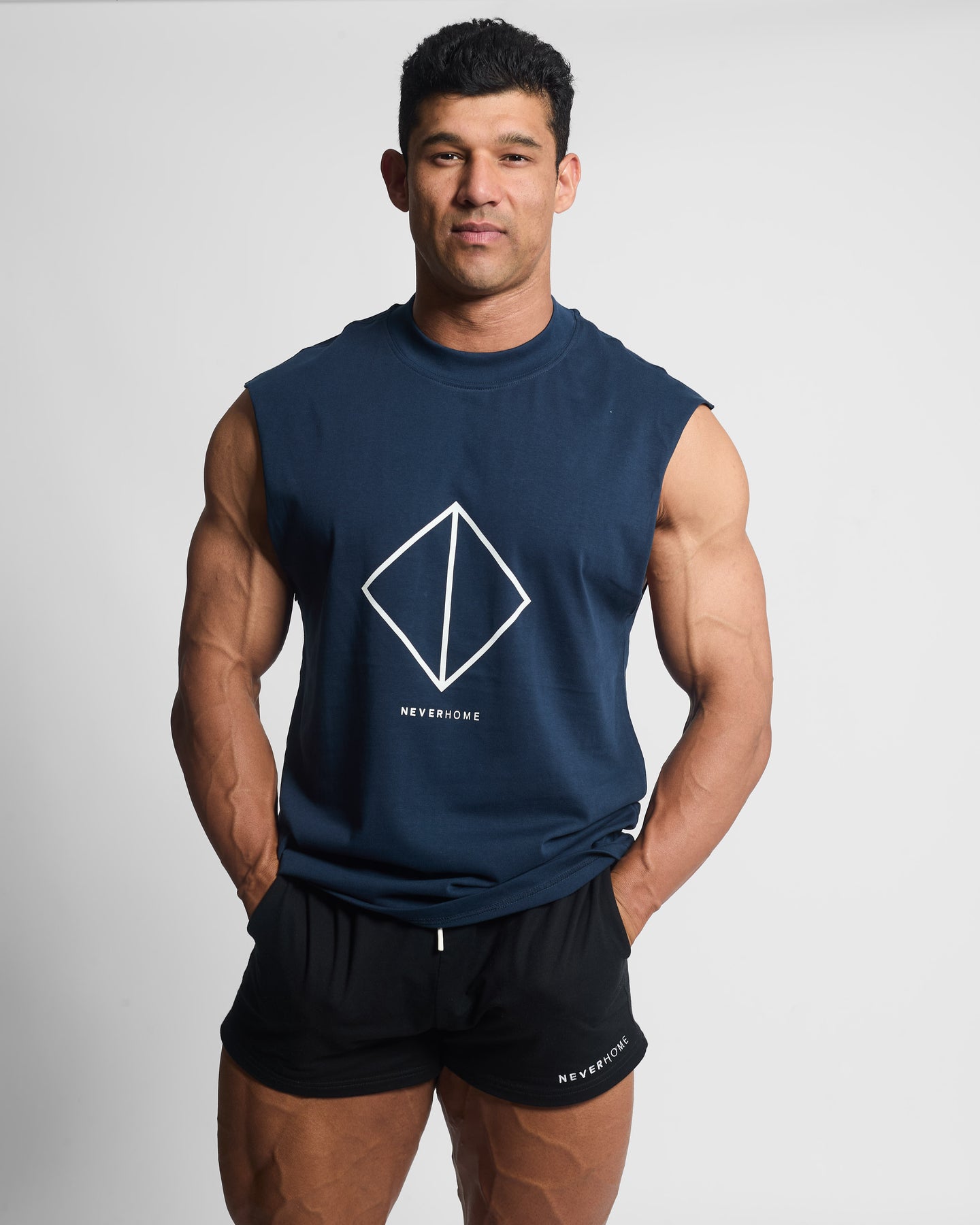 CUT OFF NAVY (DIAMOND LOGO) Slim fit