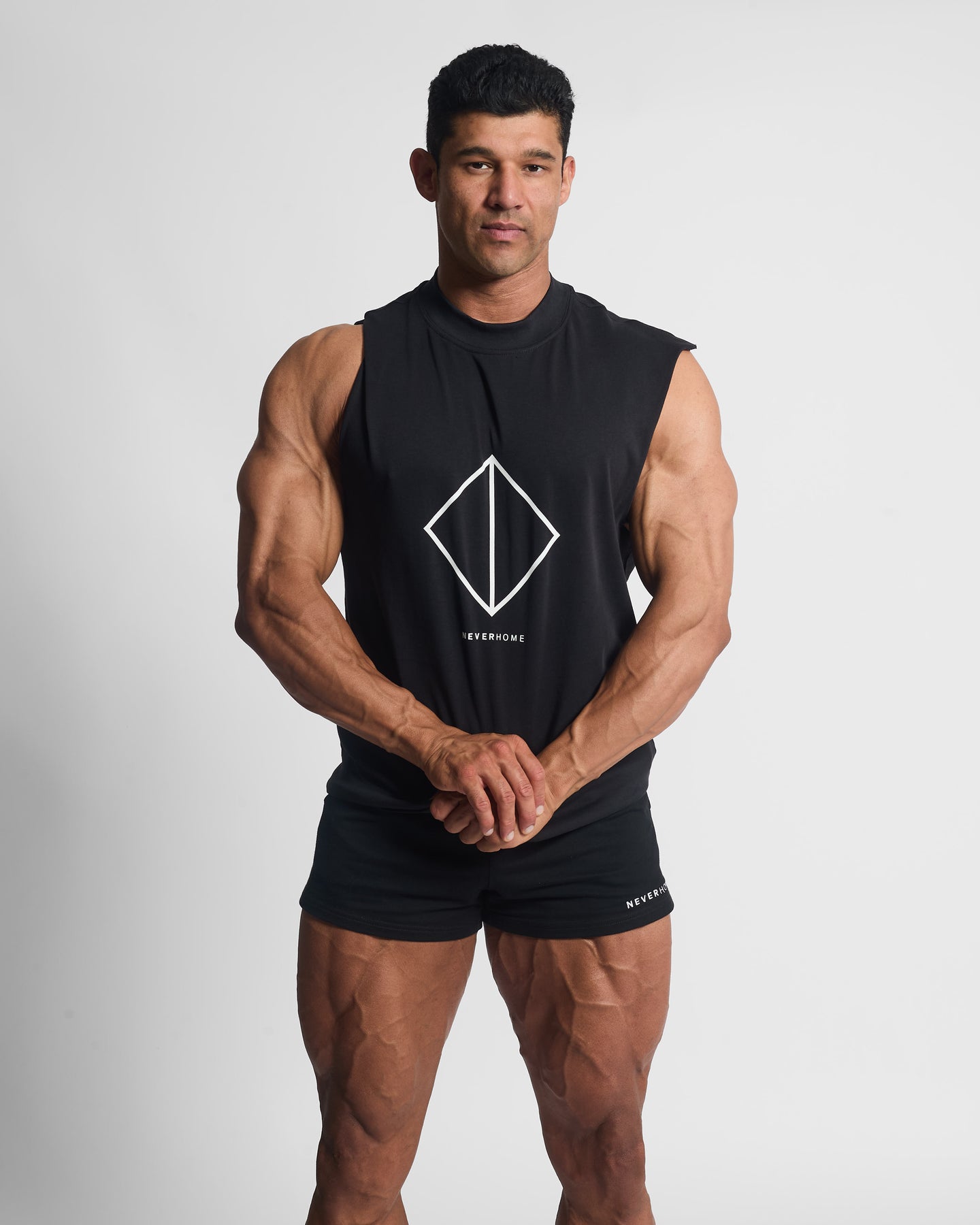 CUT OFF BLACK (DIAMOND LOGO) Slim Fit