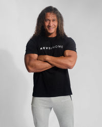 NEVERHOME BLACK CLASSIC FITTED SHIRT