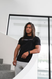 NEVERHOME BLACK CLASSIC FITTED SHIRT