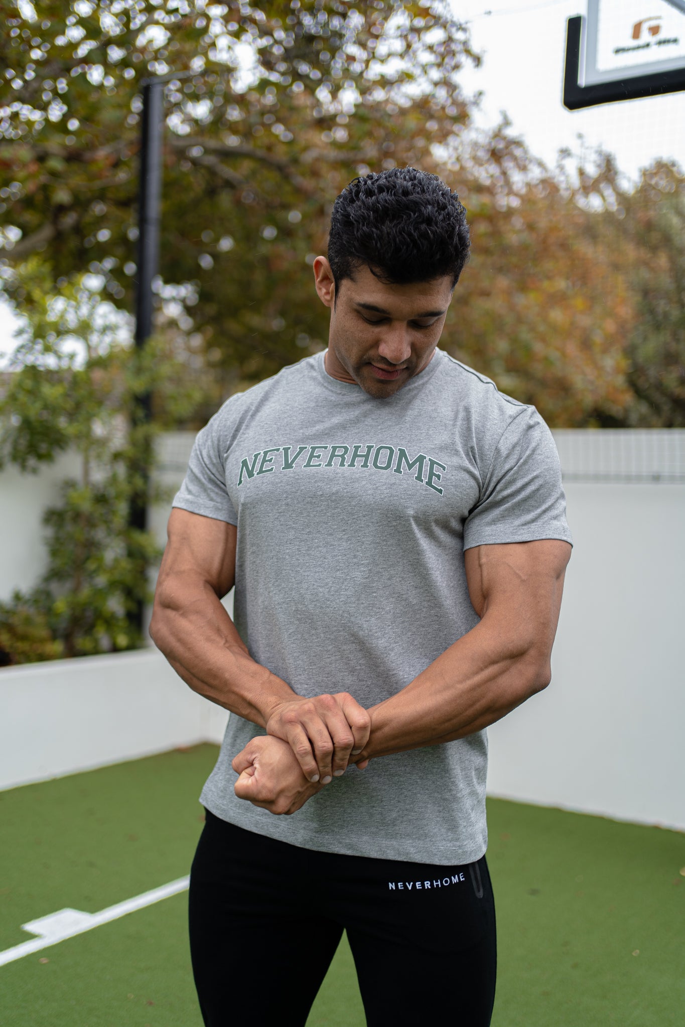 NEVERHOME GREY FITTED SHIRT