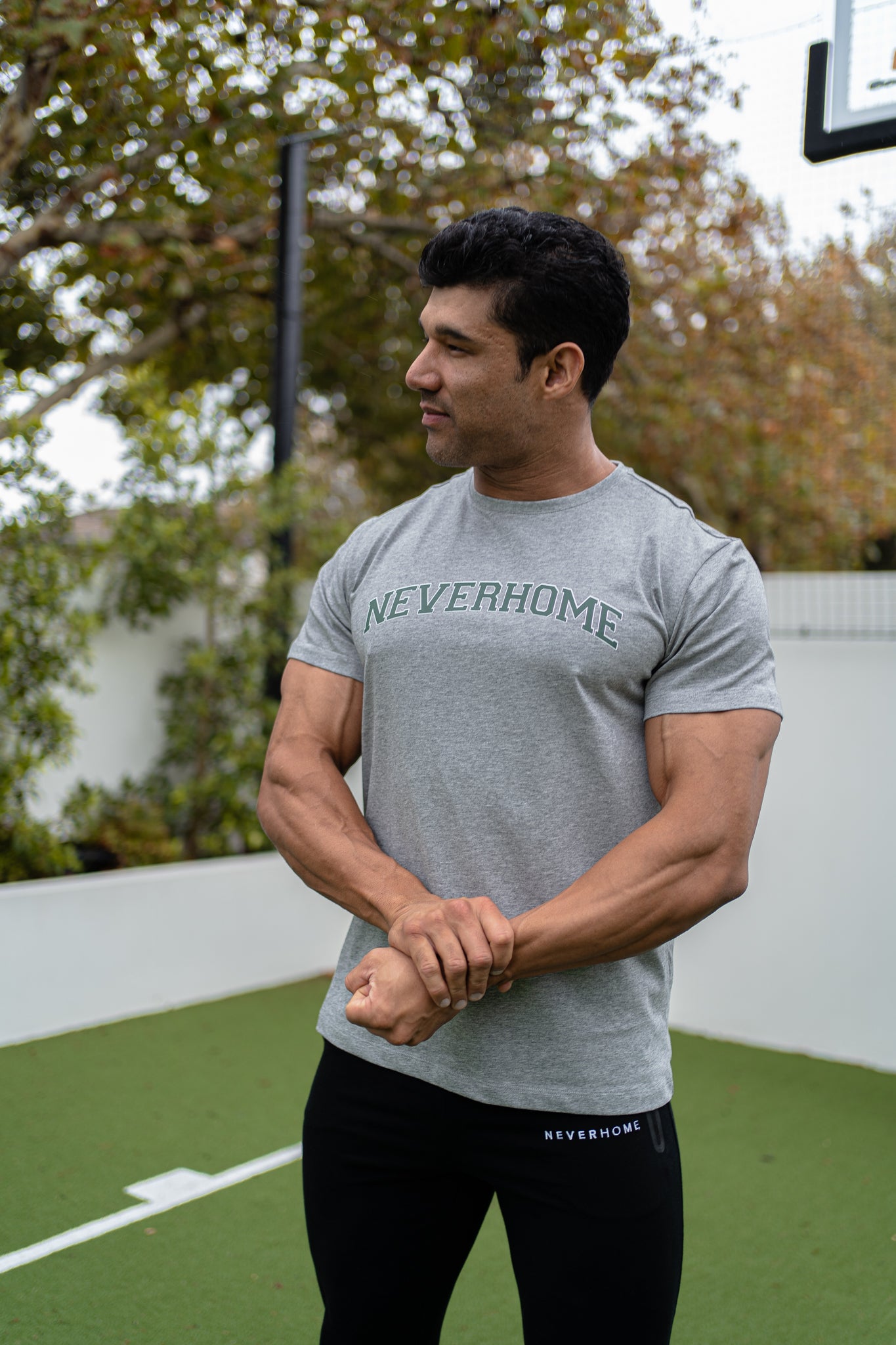 NEVERHOME GREY FITTED SHIRT