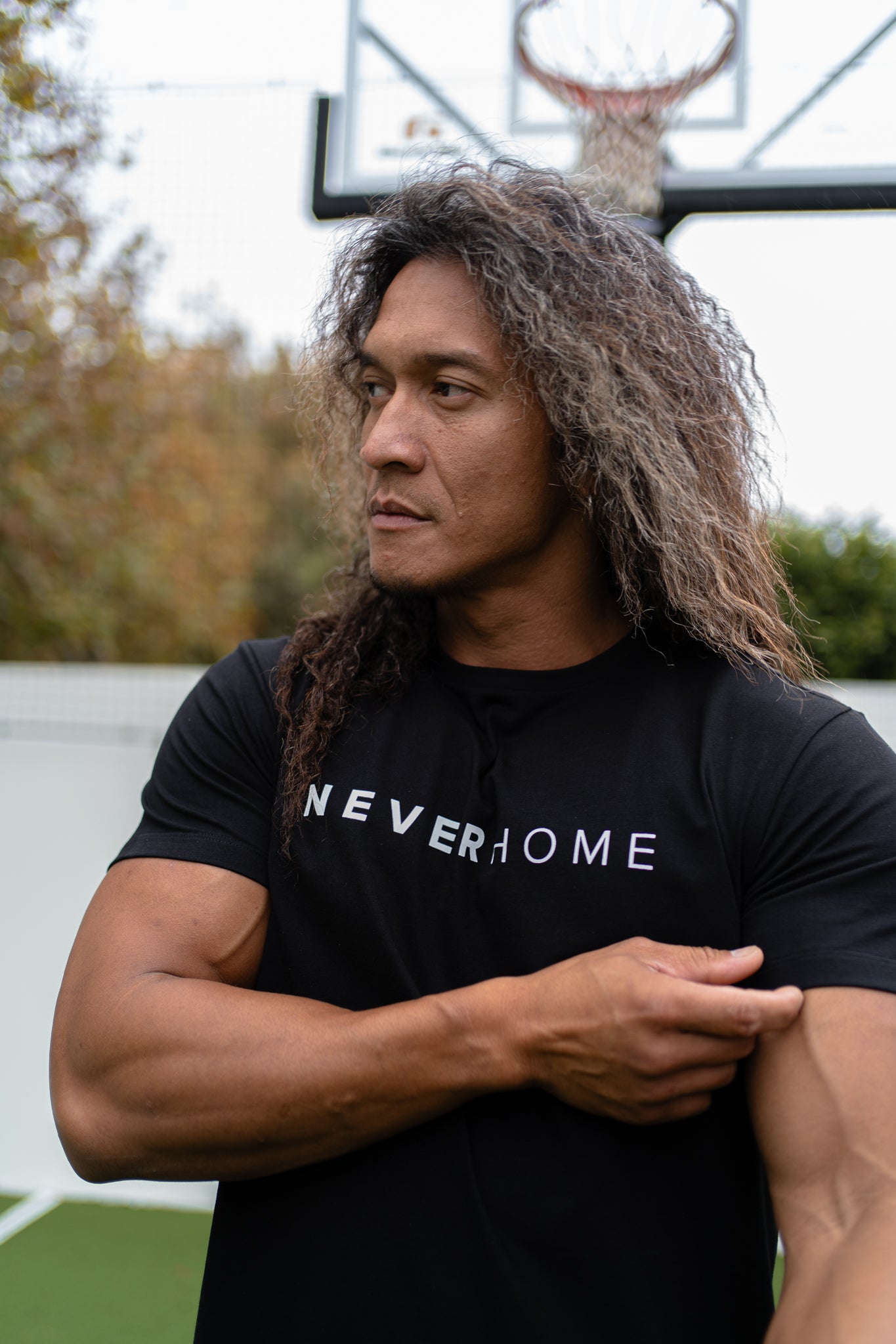 NEVERHOME BLACK CLASSIC FITTED SHIRT