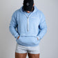 NEVERHOME OVERSIZED BABY BLUE HOODIE
