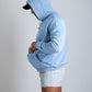 NEVERHOME OVERSIZED BABY BLUE HOODIE