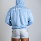 NEVERHOME OVERSIZED BABY BLUE HOODIE