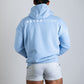 NEVERHOME OVERSIZED BABY BLUE HOODIE