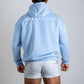 NEVERHOME OVERSIZED BABY BLUE HOODIE