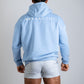 NEVERHOME OVERSIZED BABY BLUE HOODIE