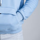 NEVERHOME OVERSIZED BABY BLUE HOODIE